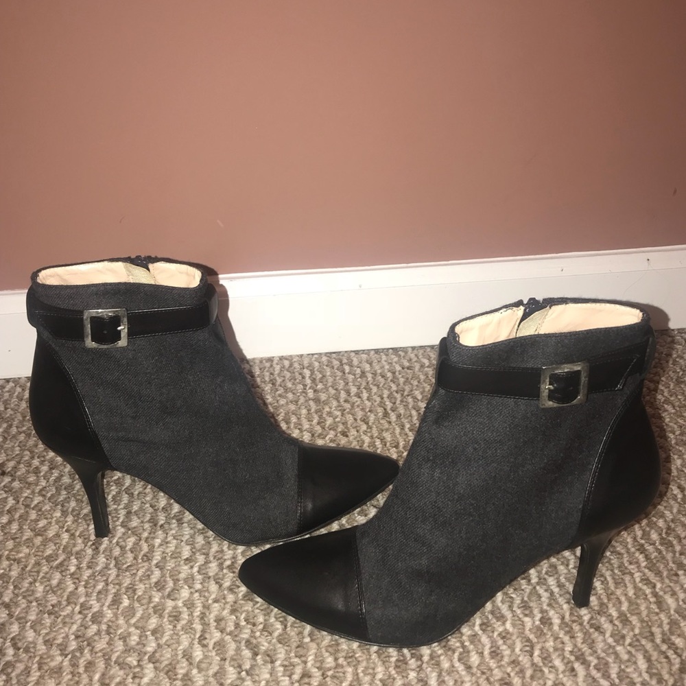 Claudia ciuti black and gray booties